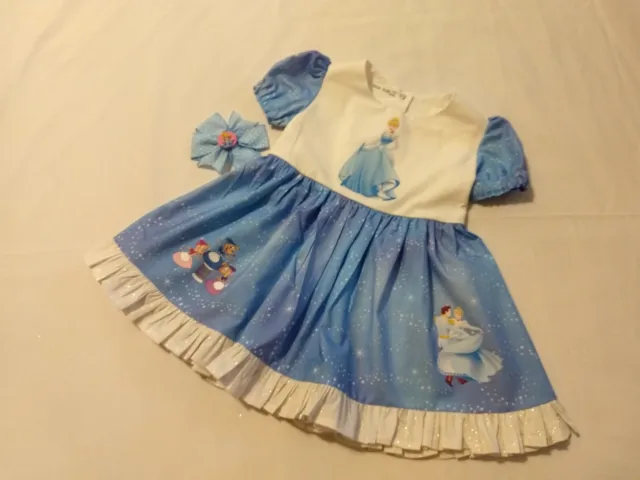 Cinderella Twirl Dress with Matching Hairbow