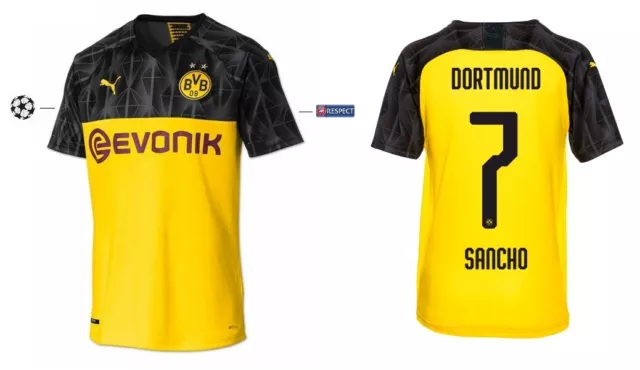 Trikot PUMA Borussia Dortmund 2019-2020 Champions League - Sancho 7 I BVB
