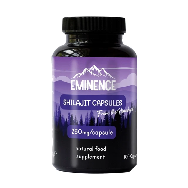 EMINENCE PURE HIMALAYAN Shilajit - 25,000mg, 100 Caps, Boosts Stamina ...