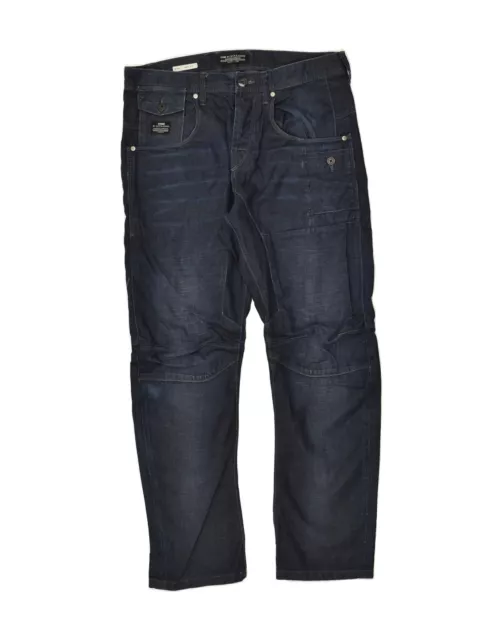 JACK & JONES Mens Stan Anti Fit Straight Jeans W34 L29 Navy Blue AZ22