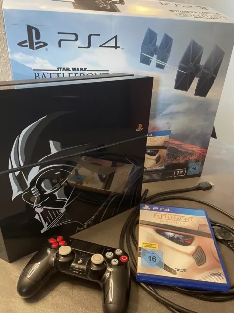 PS4 - Konsole 1TB #Star Wars Battlefront Limited Edition mit OVP OVP beschädigt