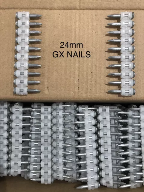 24mm Nails Suitable For Hilti GX100 GX120 GX3 Nail Guns 1 Box - 1000 Nails