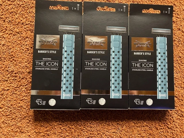 3 Stück Wilkinson Sword Rasierer The Icon Barber´s Style Neu+OVP