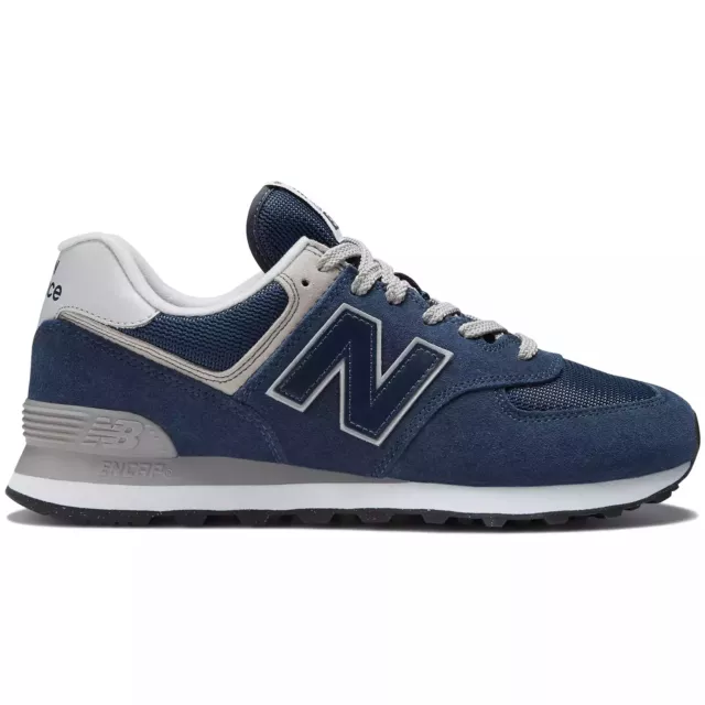 New Balance Herren Marineblau Sneaker Leder Schuhe Turnschuhe Freizeit ML574EVN