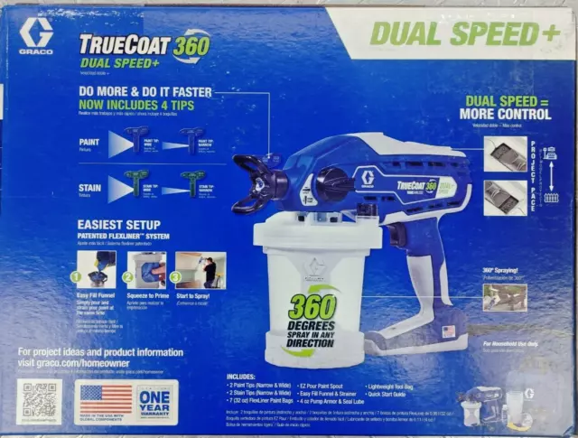 Graco Truecoat 360Dsp New In Box Dual Speed +