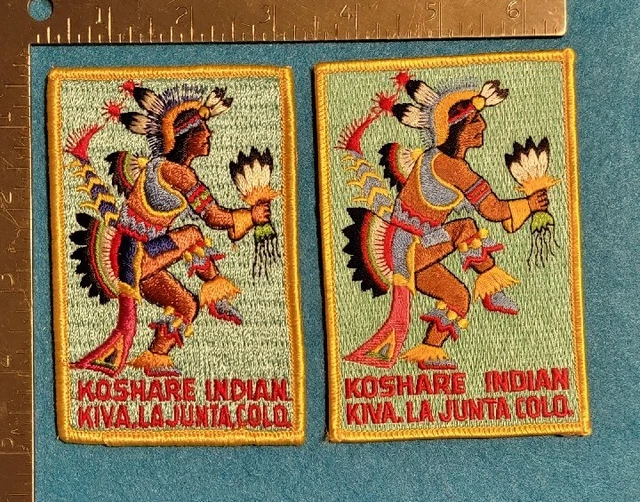 VINTAGE 1960S & 90s KOSHARE INDIAN KIVA Dance PATCHES La Junta Colorado