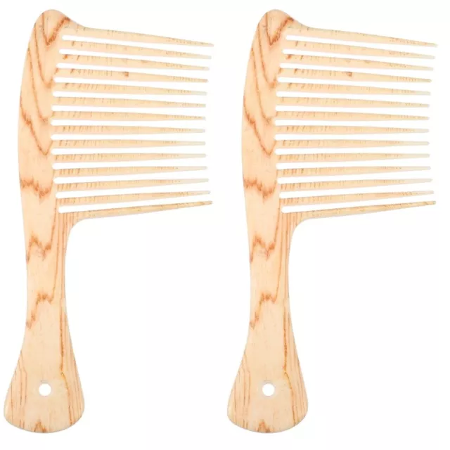 Detangling Wooden Comb Afro Beard Comb Wooden Wide Tooth Comb Head Massage Comb