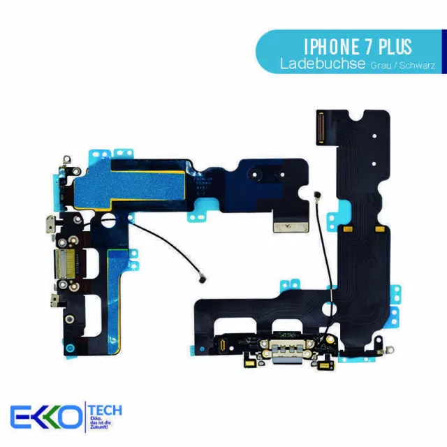 ✅ Für Original iPhone 7 Plus Lightning Dock Connector Ladebuchse Mikrofon Grau ✅
