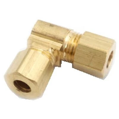 Brass Compression Elbow, Tube Ends, Lead-Free, 3/8 x 3/8-In. -710065-06