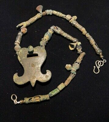 Beads Ancient Bronze Near Eastern Persian Empire Antiquities Jewelry Necklace 2