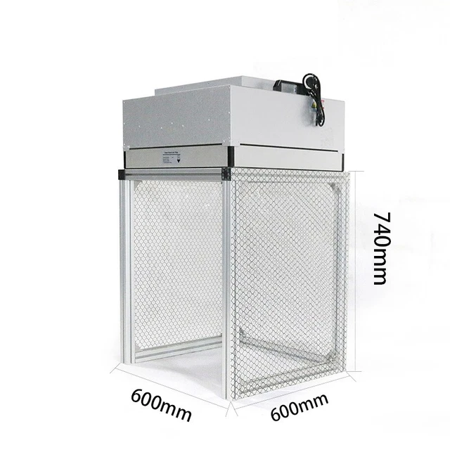 Vertical Laminar Flow Hood Air Flow Clean 47.24x23.62x29.13in Workbench Aluminum