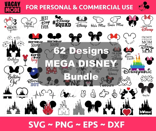 62 Designs MEGA Disneyy Trip SVG Bundle, Family Vacation 2022 SVG, Magicland SVG