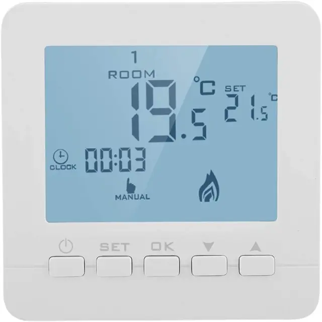 Thermostat De Chauffage Écran LCD Intelligent Régulateur De Température Ambiante