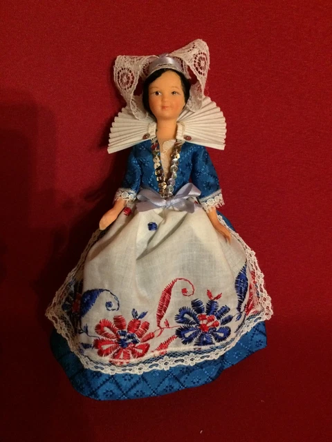 Poupée Folklorique Ancienne Moll's Bodensee Constance - Style Régional Trachten - Occasion En Bon état