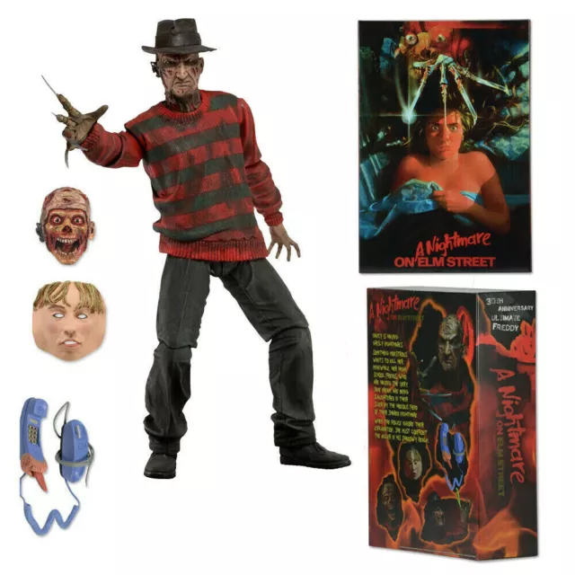 NECA 7" Freddy Krueger 30th Nightmare On Elm Street Action Figure Model Collect