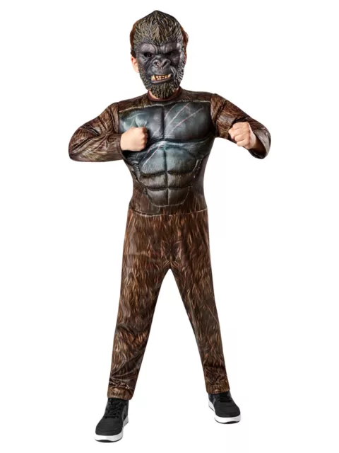 King Kong Costume for Kids Official Godzilla Versus Kong Boys Halloween Gorilla