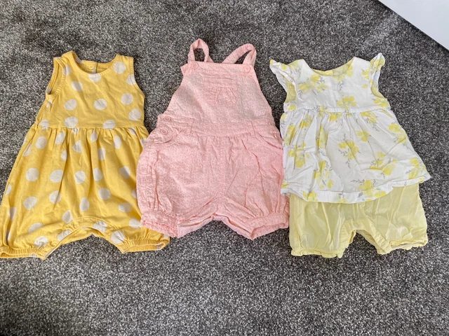 Baby Girls romper summer bundle 6-9 months
