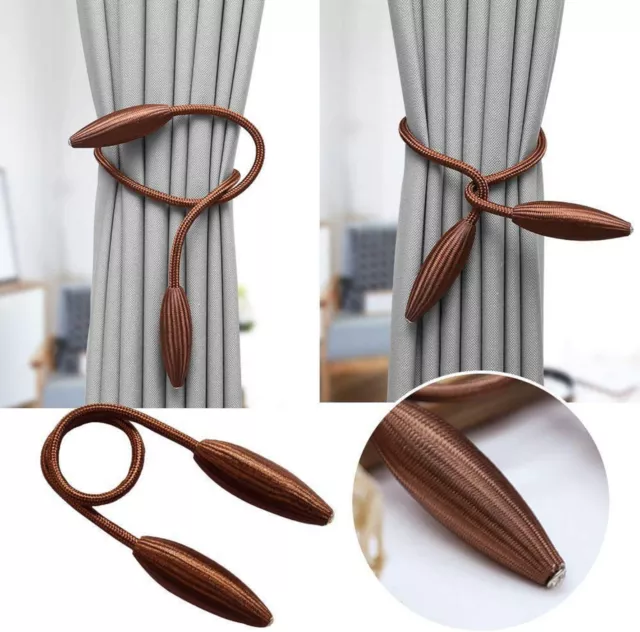 Beautiful Curtain Holder tieback color Brown for Home Decor Set of 2