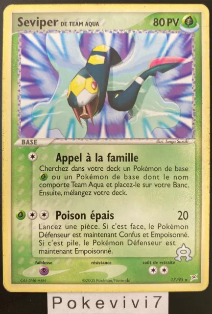 Carte Pokemon SEVIPER 17/95 Rare Bloc EX Team Aqua VS Team Magma FR OCCASION