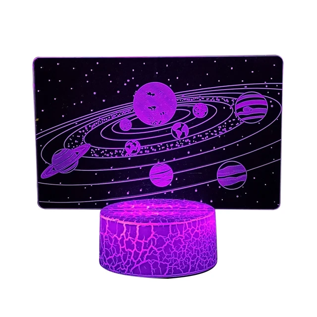 3D Ginnastica Luce Della Notte Lampada 7/16 Cambiamento di Colore LED USB Power Telecomando Kids