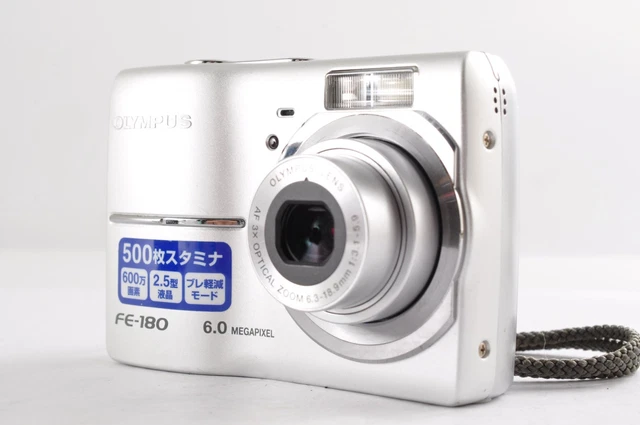 OLYMPUS FE FE-370 8.0MP Digital Camera Silver For Parts