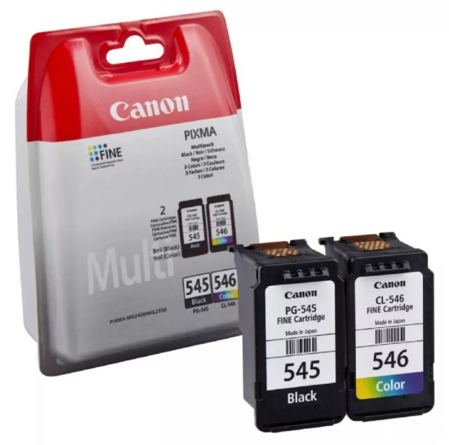 Kit 2 Cartucce Canon Originali Pg545 Cl546 Multipack Nero + Colore 8287B005 