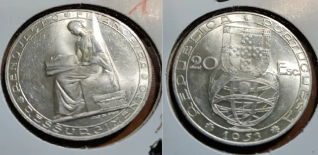 Portugal 20 Escudos de 1953 - Renovação Financeira