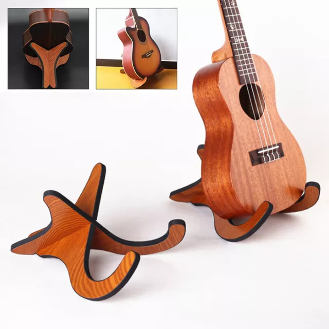 Wooden Stand Bracket Holder Shelf Mount For Mini Guitar Ukulele ViolinMandolin A