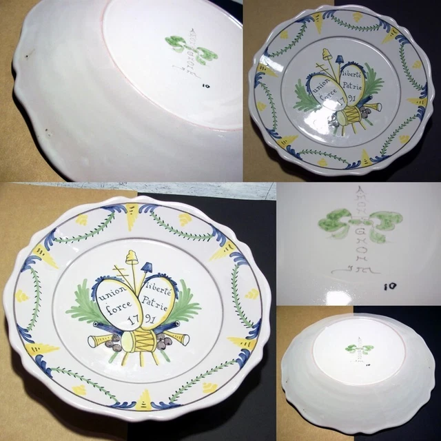 Lot assiettes plates décor basque | Selency