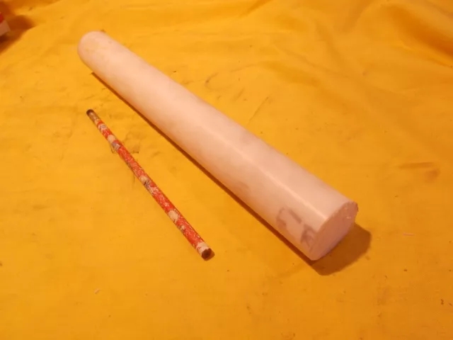 ERTALYTE ROD PET-P machinable white plastic round bar 1-1/2" OD x 12" LONG
