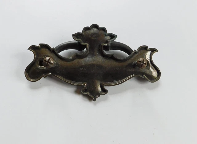1 grande poignée de tiroir tiroir en laiton vintage Chippendale 5 1/2" 2