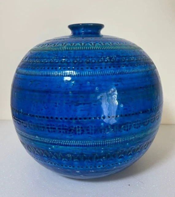 BITOSSI FLAVIA RIMINI Blue Flower Vase Large Handmade Itary