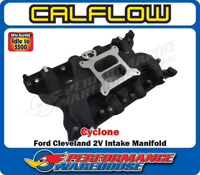 Cyclone Intake Engine CYCLONE FORD CLEVELAND 351C 2V Dual-Plane Intake Manifold, Street ...