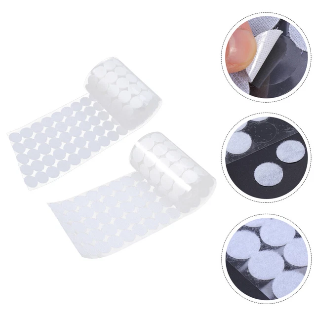 450 Pairs Haken Münzen Selbstklebender Whiteout-Band Klebstoff