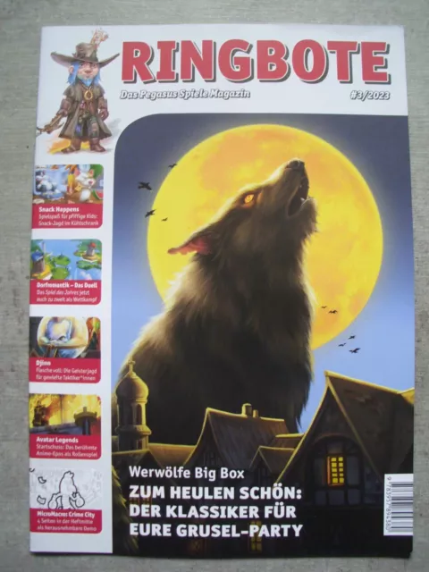 Ringbote - Das Pegasus Spiele-Magazin #3/2023 Shadowrun Cthulhu Werwölfe Big Box