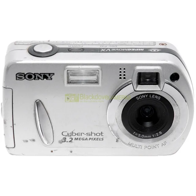 Sony Cyber Shot DSC P-32 fotocamera digitale compatta autofocus. Funzionante.