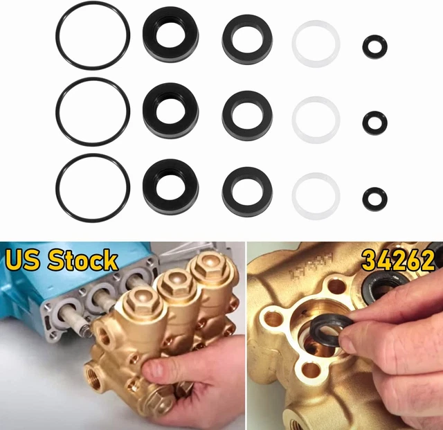 34262 Seal Kit For CAT Pump 66Dx 6Dx Pressure Washer Pump, 66DX30G1I 6DX40G1I