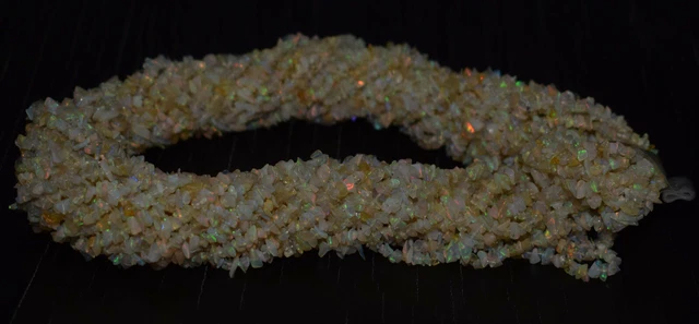 32 " Lose Strand Feuer Äthiopische Opal Edelstein Chips Klumpen 4-6 MM Perlen