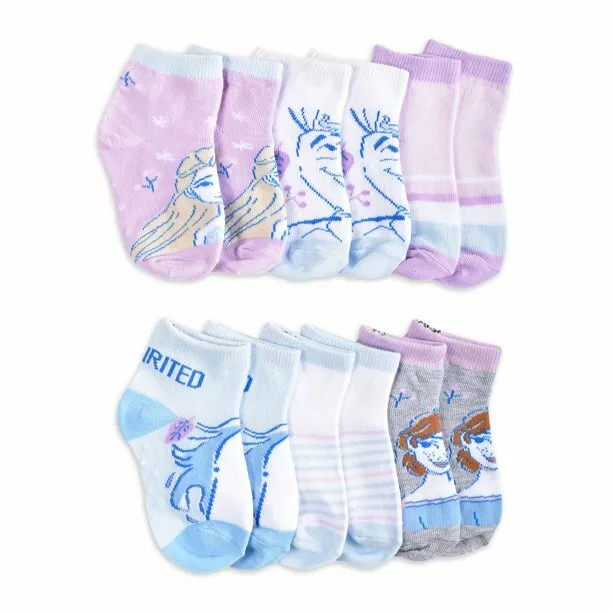 Disney Princess Anna Elsa Frozen Toddler Girl Safety Socks W/ Lining 3T-5T  (S2)