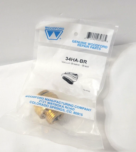 Woodford 34-HA-BR Brass Vacuum Breaker For Wall Hydrant Model 25 & 65
