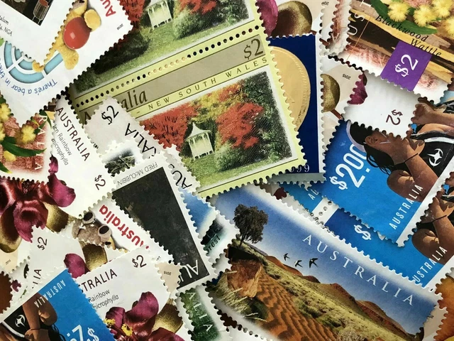 400 UNFRANKED UNCANCELLED Australian $2.00 Stamps Off Paper $800 Face ...