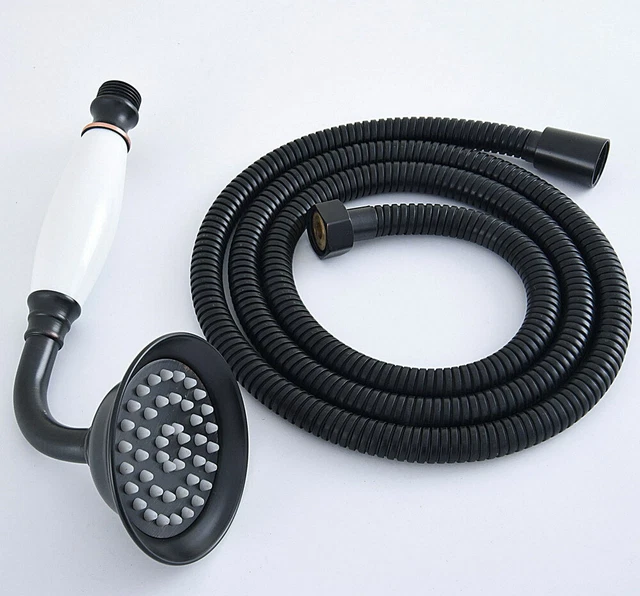 Black Oil Rubbed Brass Bathroom Hand-held Shower Head + 1.5m Shower Hose fhh065
