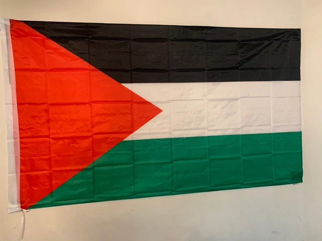 Bandera Gaza Poliéster Bandera De Palestina - Varios Tamaños, 90x150 Cm, Material Polyester, Fabricada En China Bandera Tamaño Mediano