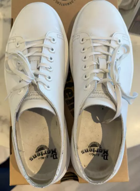 DR MARTENS DANTE Venice Leather Shoes White UK 8 RRP 120 50.00 PicClick UK