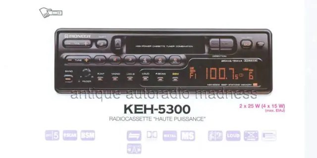 Pioneer KEH-5300 Autoradio/kassette - NOS/OVP - Neu/New - Car Stereo Casette