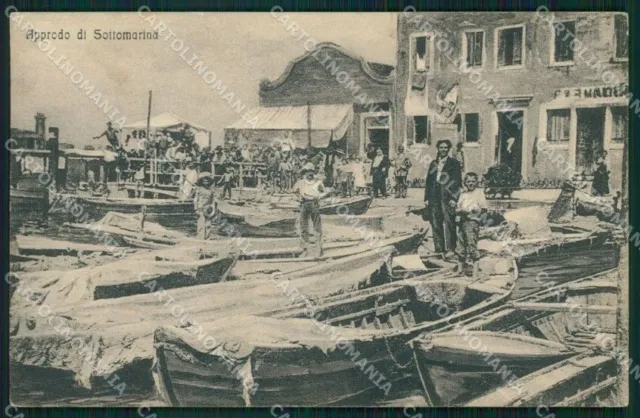 Venezia Chioggia Sottomarina di Barche cartolina VK1493