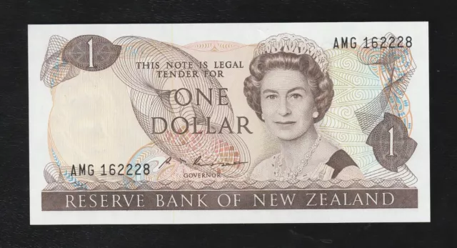 New Zealand, 1 Dollar, ND( 1985 - 89), P-169b, S.T. Russell, UNC Banknote