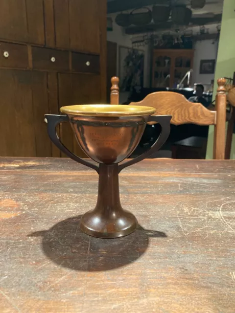 A Very Fine Heintz Sterling On Bronze Two Handled Loving Cup