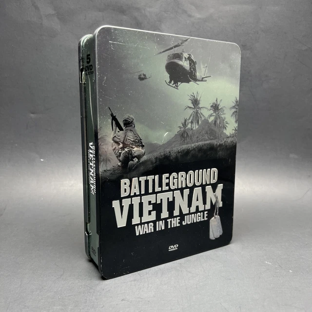 Battleground Viet Nam War in the Jungle 5 DVD's w/Booklet & Metal Tin  2005 New*