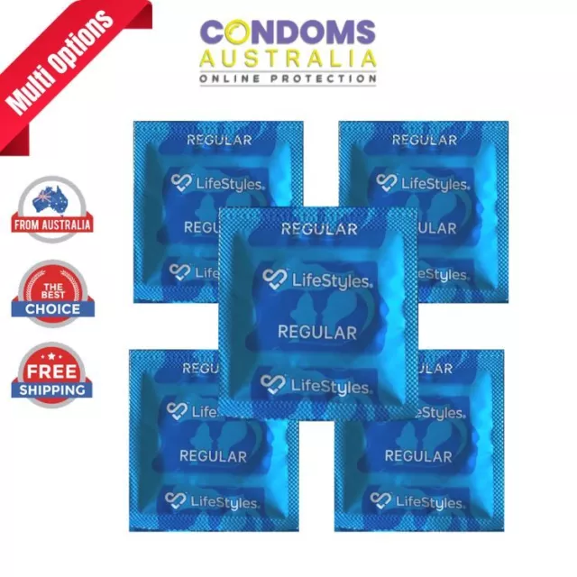 Ansell Lifestyles Regular Condoms Multi Options - FREE SHIPPING